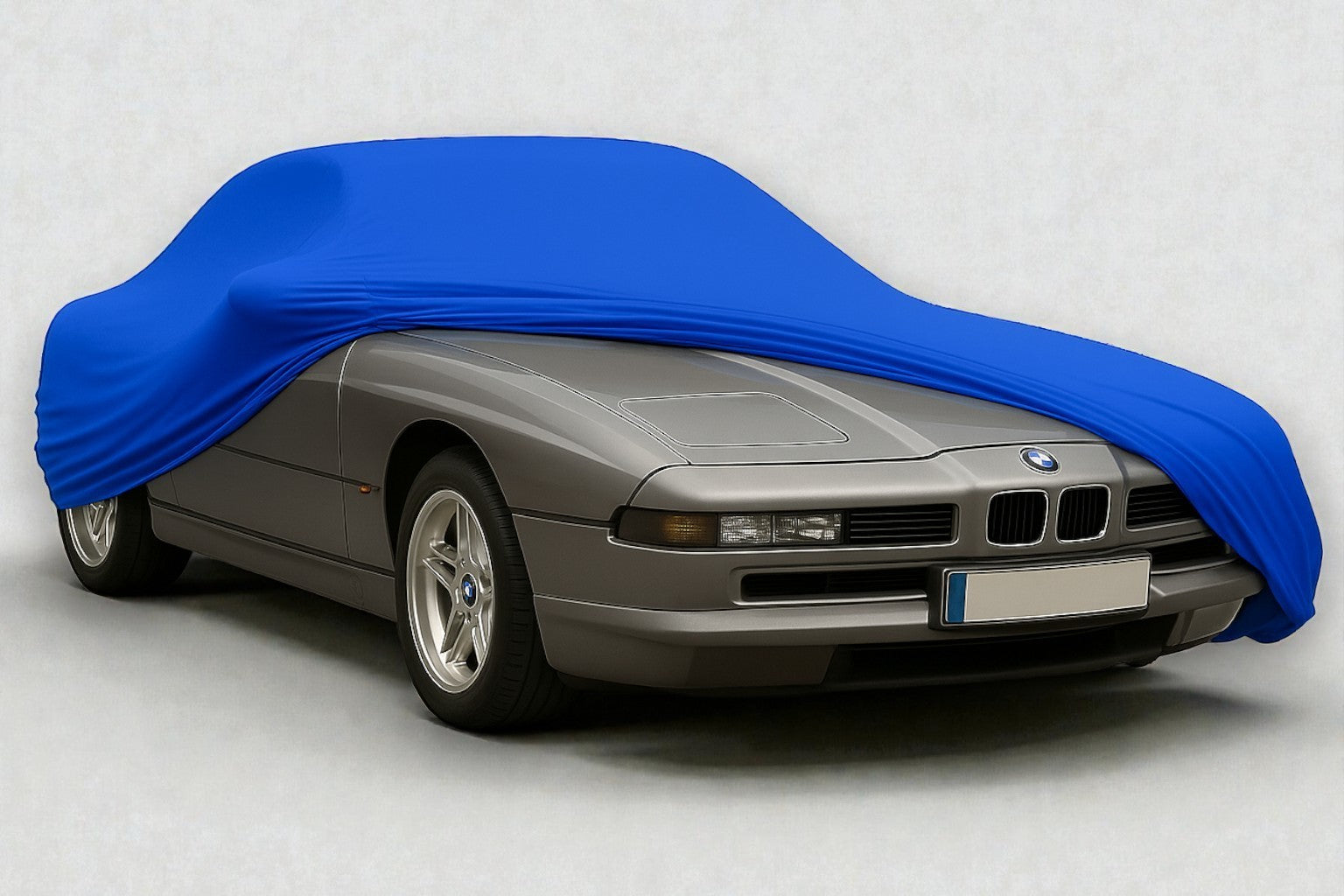 Ganzgarage Indoor Stretch Cover Carcover für BMW E31 Blau