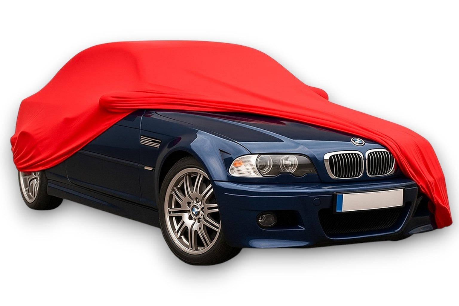 Ganzgarage Indoor Stretch Cover Carcover für Bmw E46 Limousine Rot
