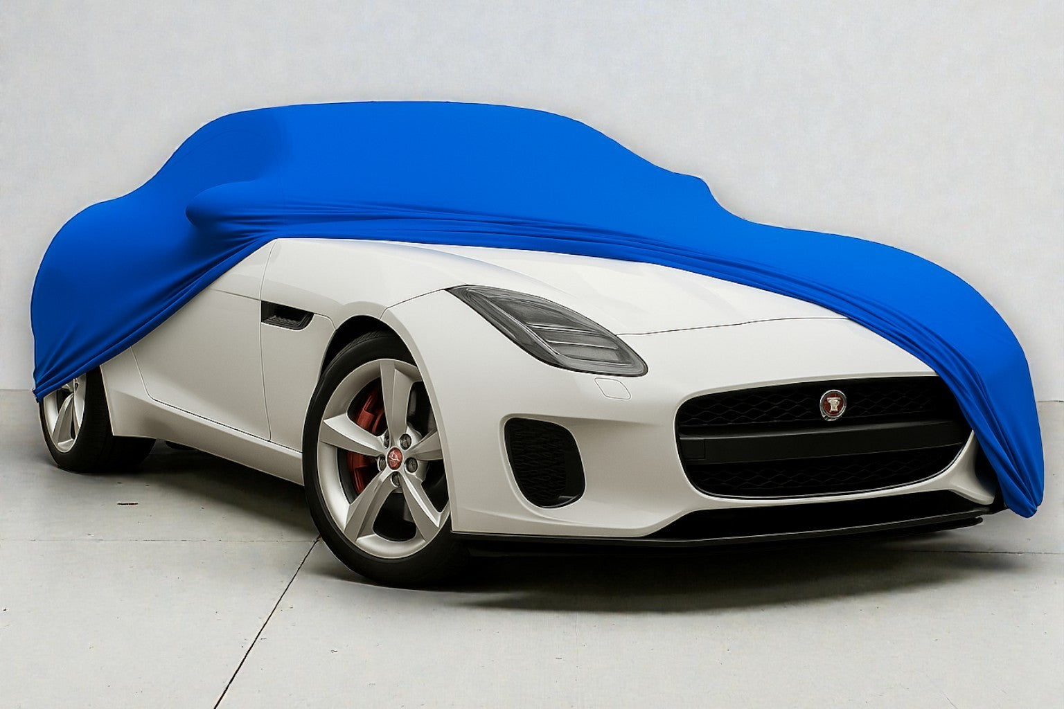Ganzgarage Indoor Stretch Cover Carcover für Jaguar F-Type Blau