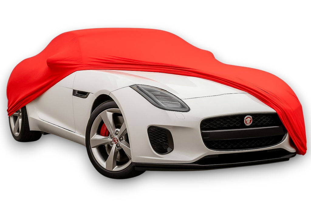 Ganzgarage Indoor Stretch Cover Carcover für Jaguar F-Type Rot