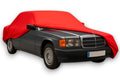 Ganzgarage Indoor Stretch Cover Carcover für Mercedes W124 Coupe/Cabrio Rot