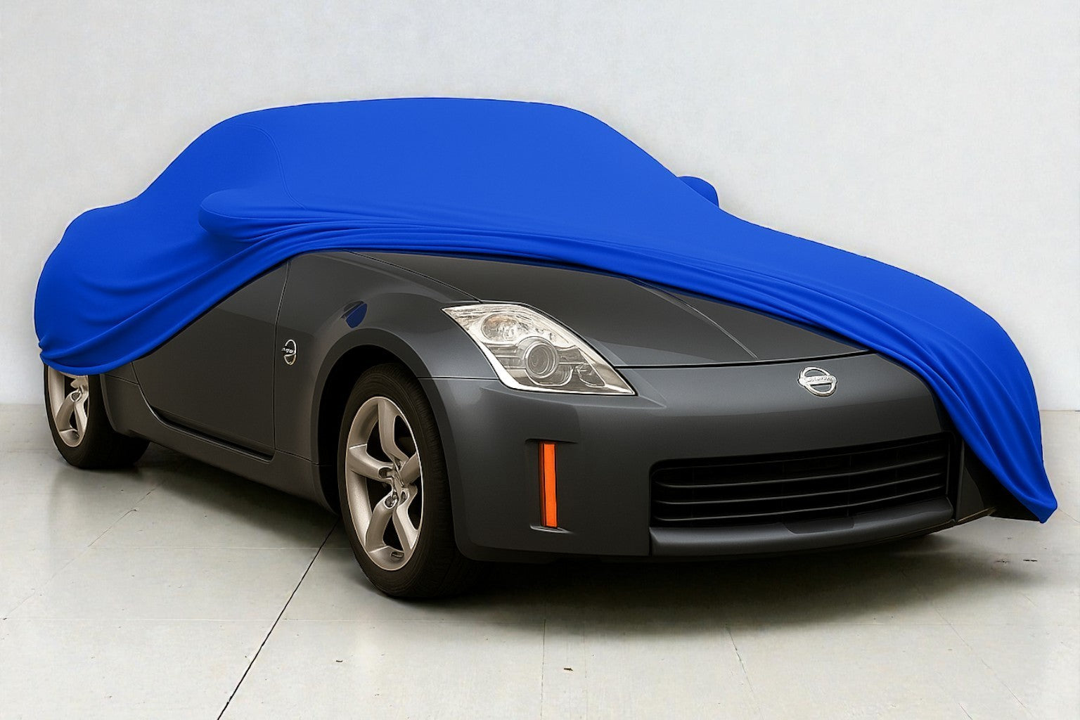 Ganzgarage Indoor Stretch Cover Carcover für Nissan Z Blau