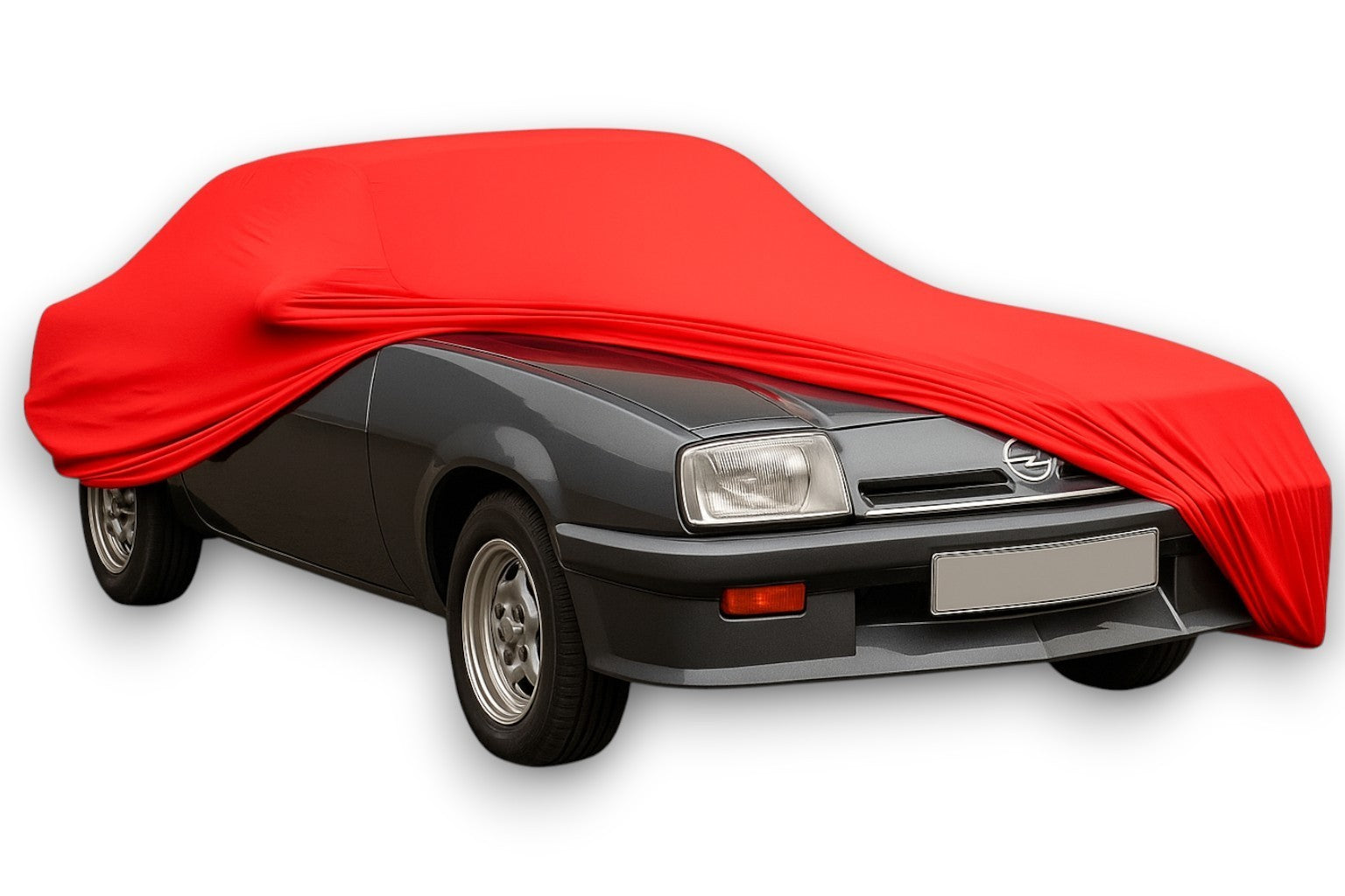 Ganzgarage Indoor Stretch Cover Carcover für Opel Manta Rot