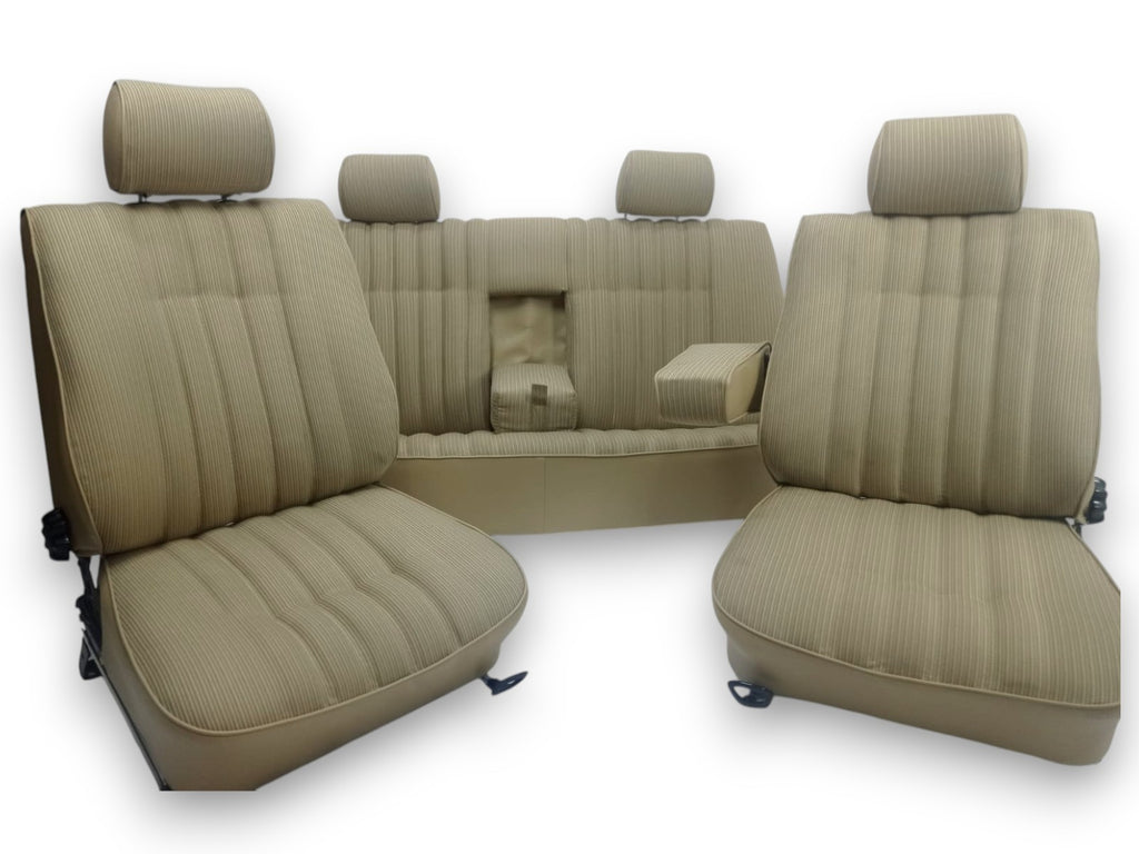 Innenausstattung Sitzgarnitur für Mercedes Benz W123 Stoff Polstercode 055 Beige