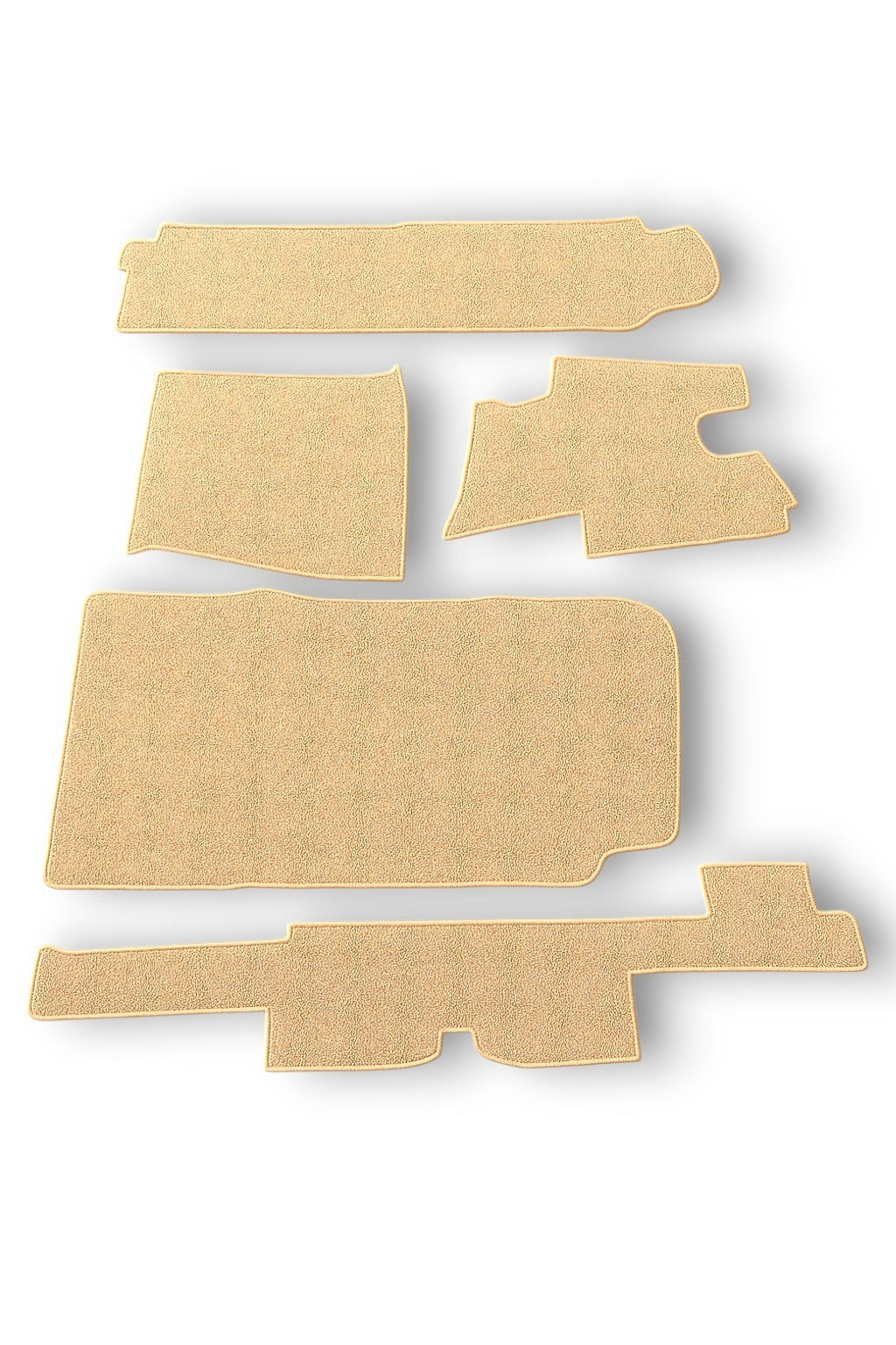 Kofferraum Teppichsatz für Mercedes Benz R107 SL 107 beige Schlinge.
