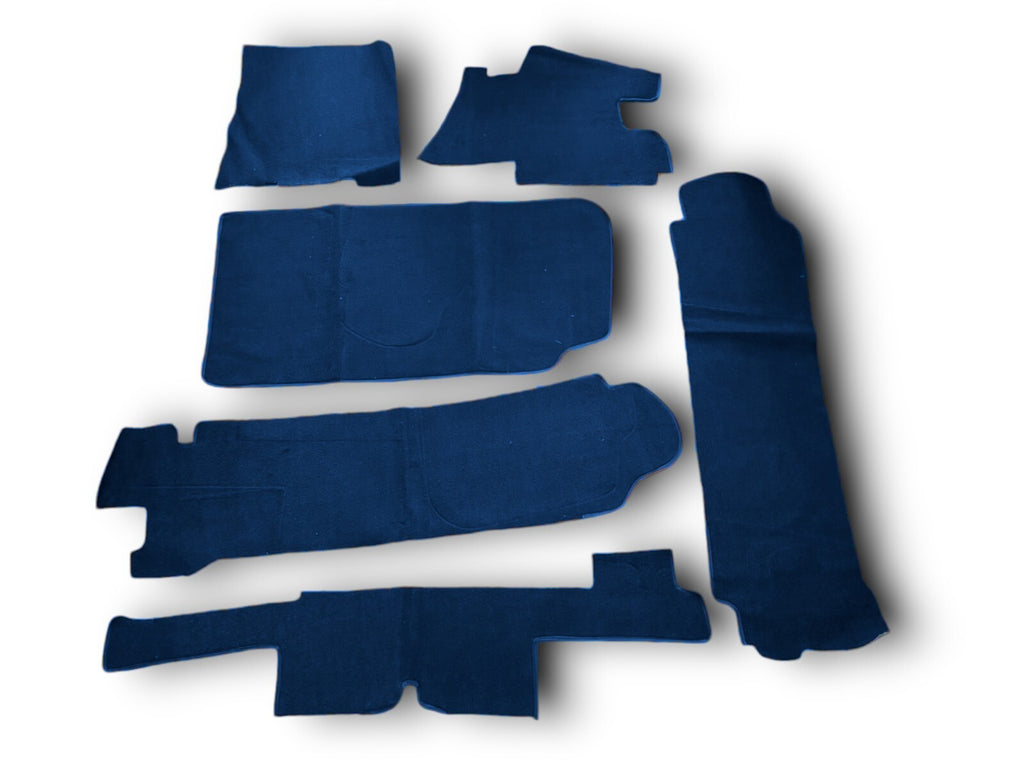 Kofferraum Teppichsatz Teppich für Mercedes Benz SL R107 W107 Blau.