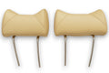 Kopfstützen Hasenohr für Mercedes W123 W114 W115 W126 W107 etc. Beige Hinten