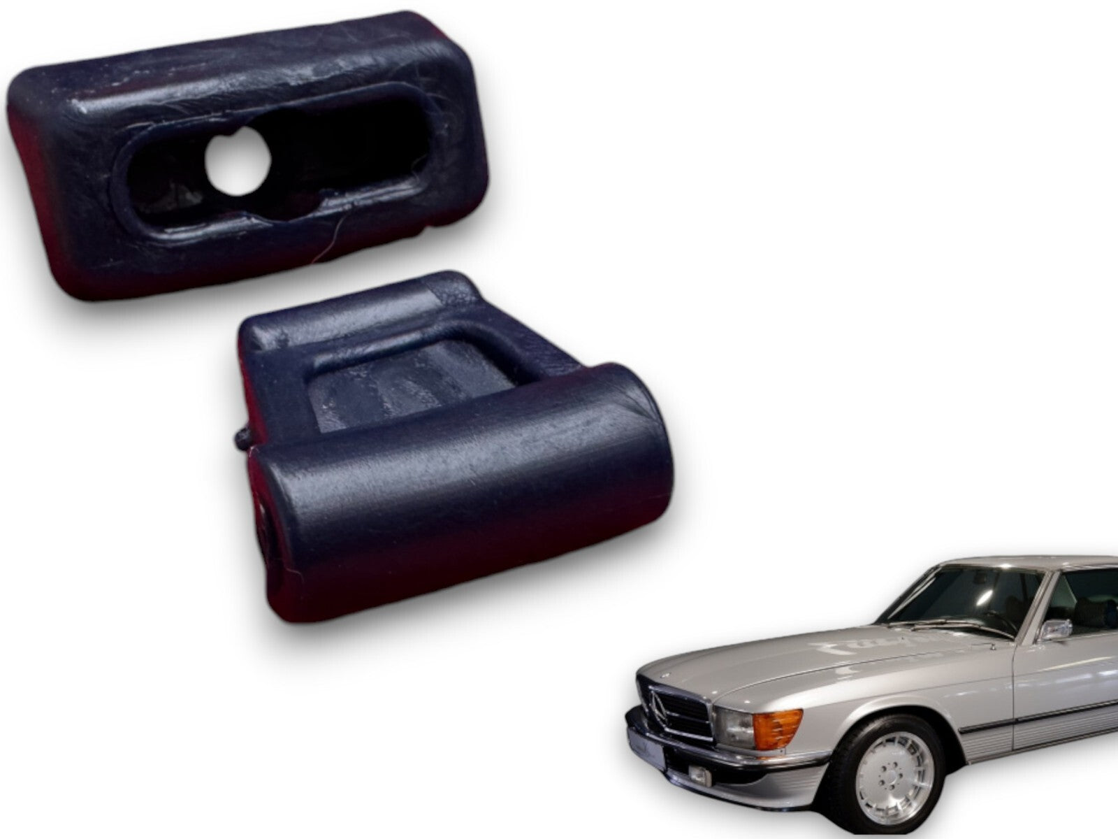 Sonnenblenden Clips Befestigungsclips Halterung für Mercedes Benz SL 107 blau