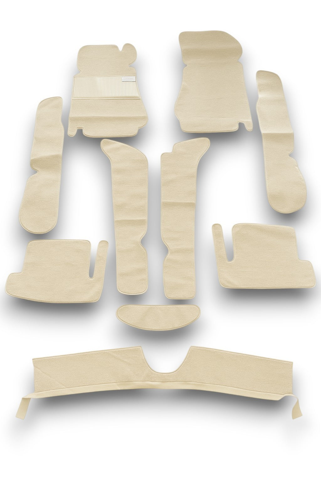 Teppichsatz passend für Fiat 124 Spider Baujahr 1966-1985 beige.