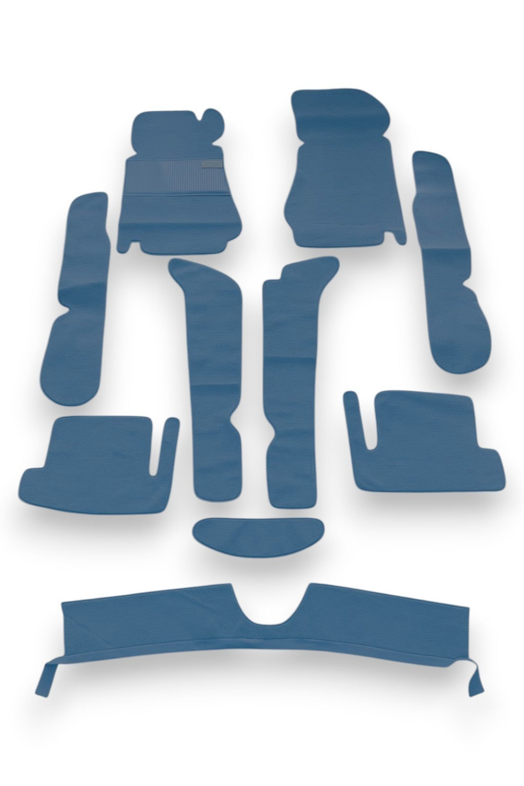 Teppichsatz passend für Fiat 124 Spider Baujahr 1966-1985 Blau