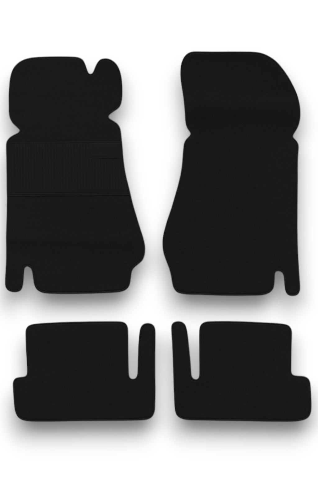 Teppichsatz passend für Fiat 124 Spider Baujahr 1966-1985 Schwarz
