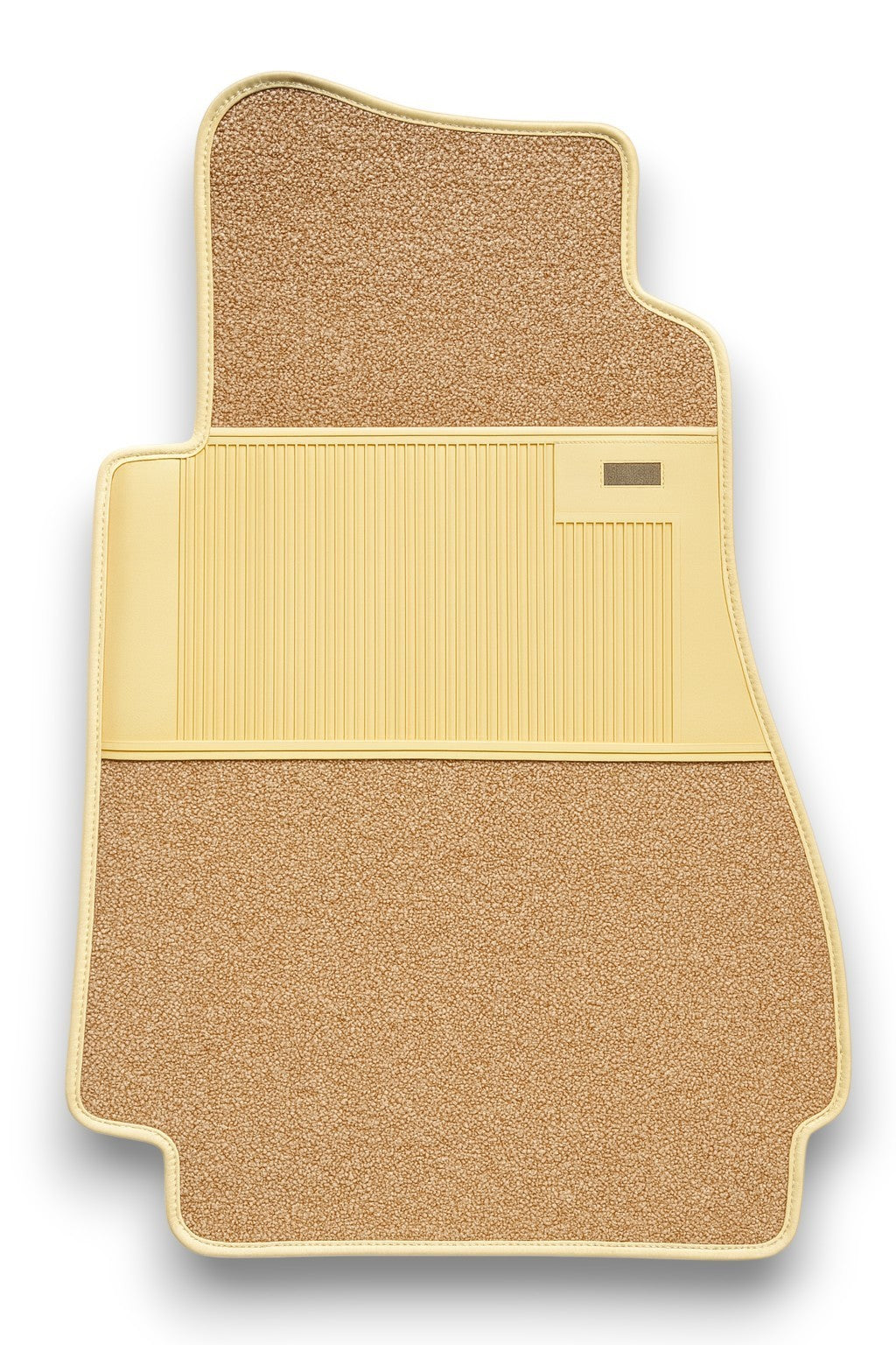 Schling Teppichsatz Teppich für Mercedes W123 Coupe Gummi Absatzschoner Beige.