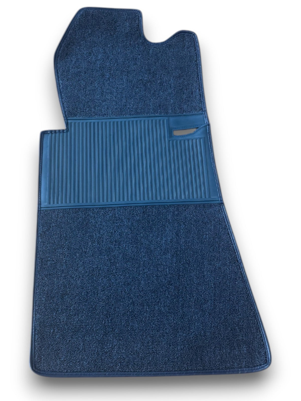 Teppichsatz 17tlg für Mercedes SL R107 W107 blau Schlinge mit Gummi Absatz.
