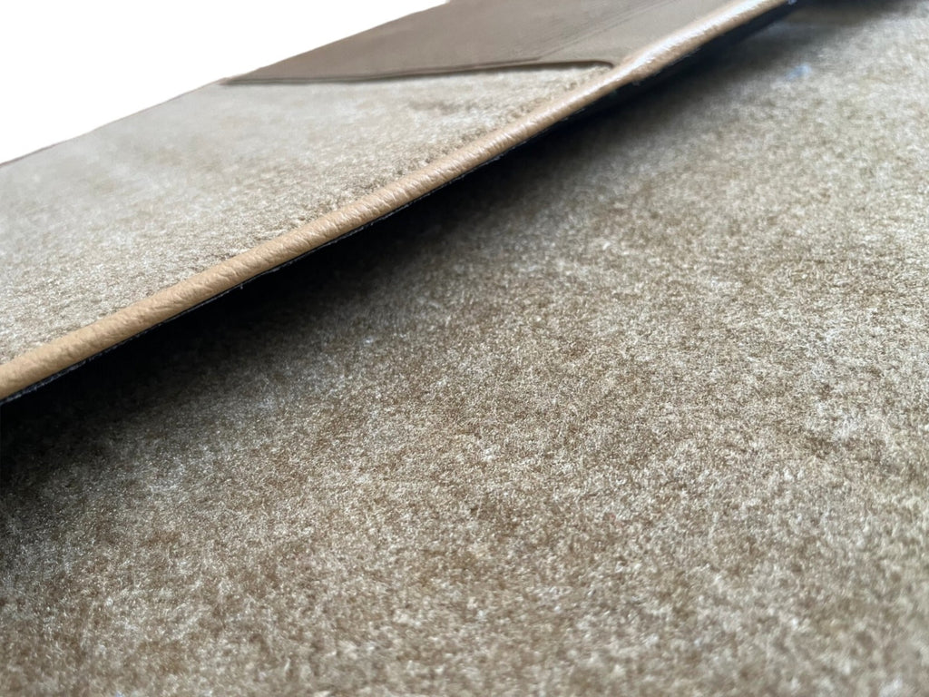 Teppichsatz Teppich für Mercedes C107 Gummi Absatzschoner Beige