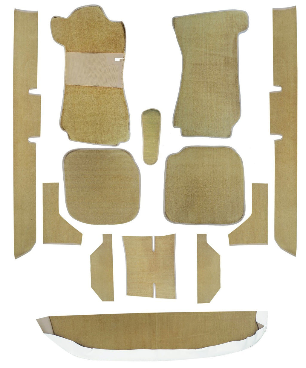 Teppichsatz Teppich für Mercedes W114 W115 Limousine Gummi Absatzschoner Beige
