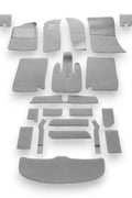 Teppichsatz Teppich Gummi Absatzschoner für BMW E9 1968 - 1975 Grau