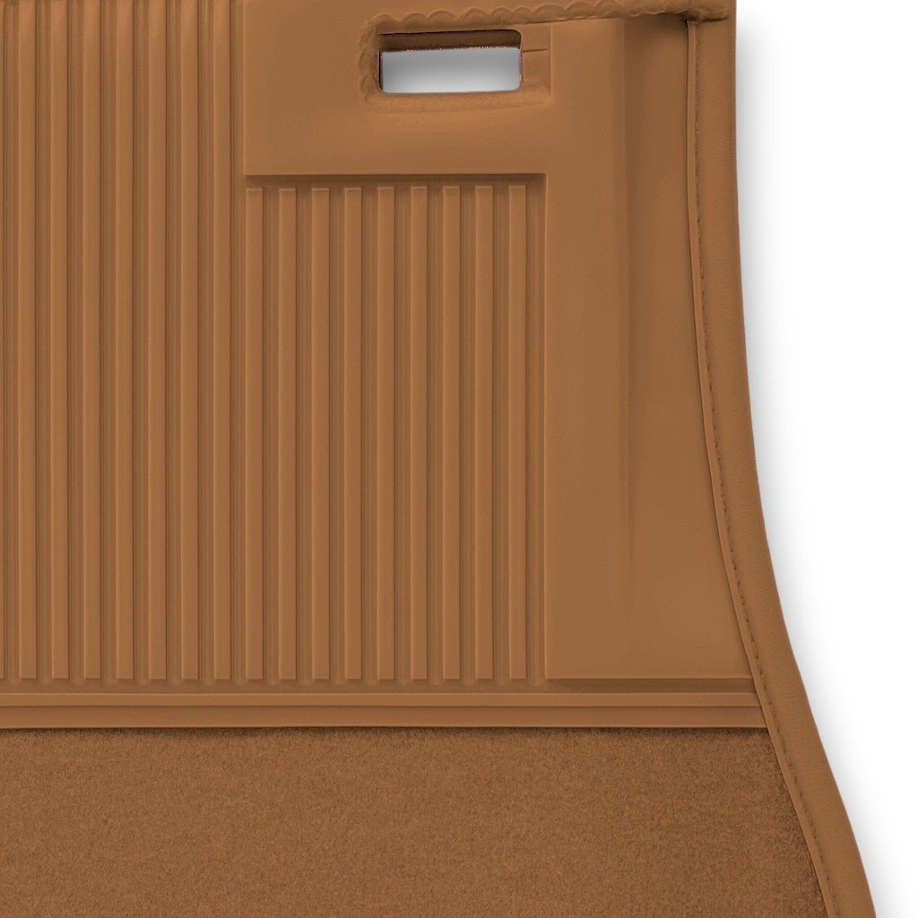 Teppichsatz Teppich für Mercedes W123 Coupe Gummi Absatzschoner Dattel.