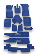 Teppichsatz Teppich für ponton Cabrio W128 180 Gummi Absatzschoner Blau