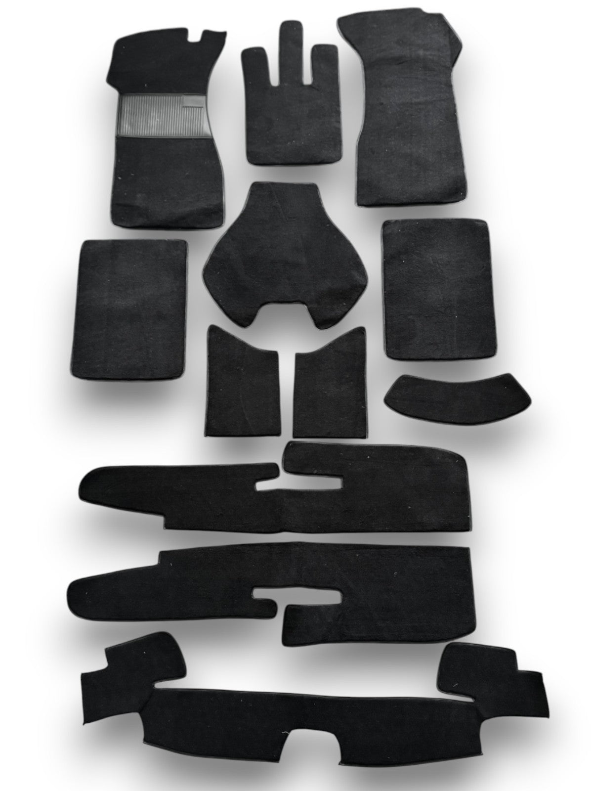 Teppichsatz Teppich für ponton Cabrio W128 180 Gummi Absatzschoner schwarz