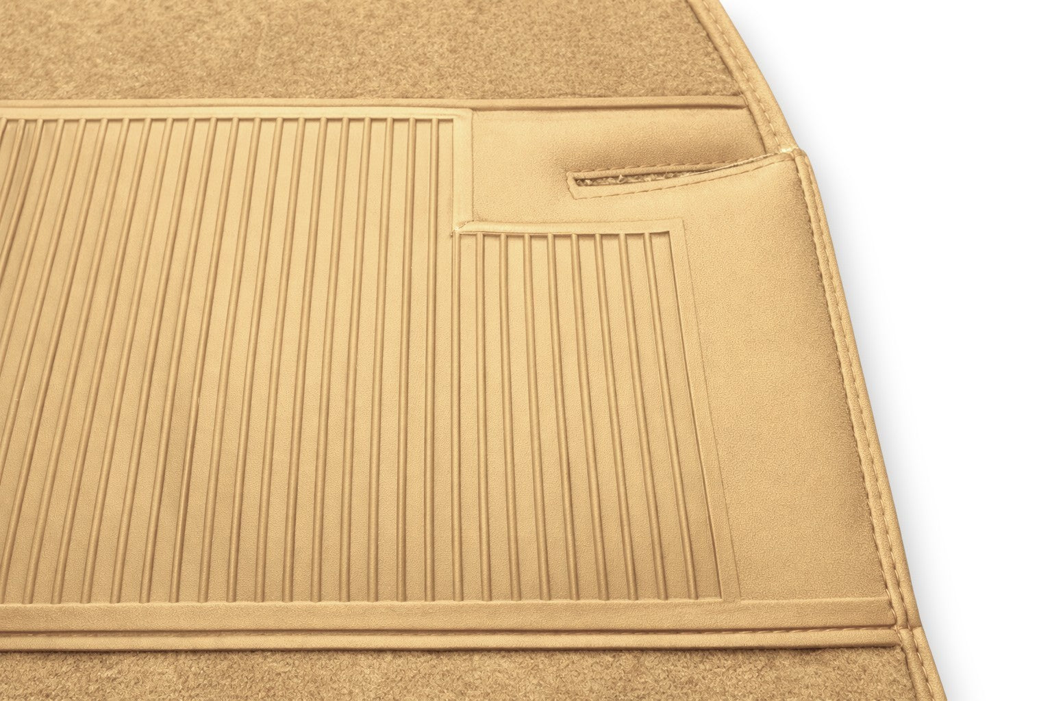 Teppichsatz Teppich für Mercedes W114 W115 Coupe Gummi Absatzschoner Beige RHD