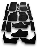 Teppichsatz Teppich für Mercedes W123 Limousine Gummi Absatzschoner Schwarz RHD