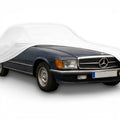 Ganzgarage Indoor Stretch Cover Carcover für Mercedes Benz R107 W107 SL107  Weiß