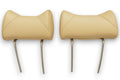 Kopfstützen Hasenohr für Mercedes W123 W114 W115 W126 W107 etc. Beige Vorne