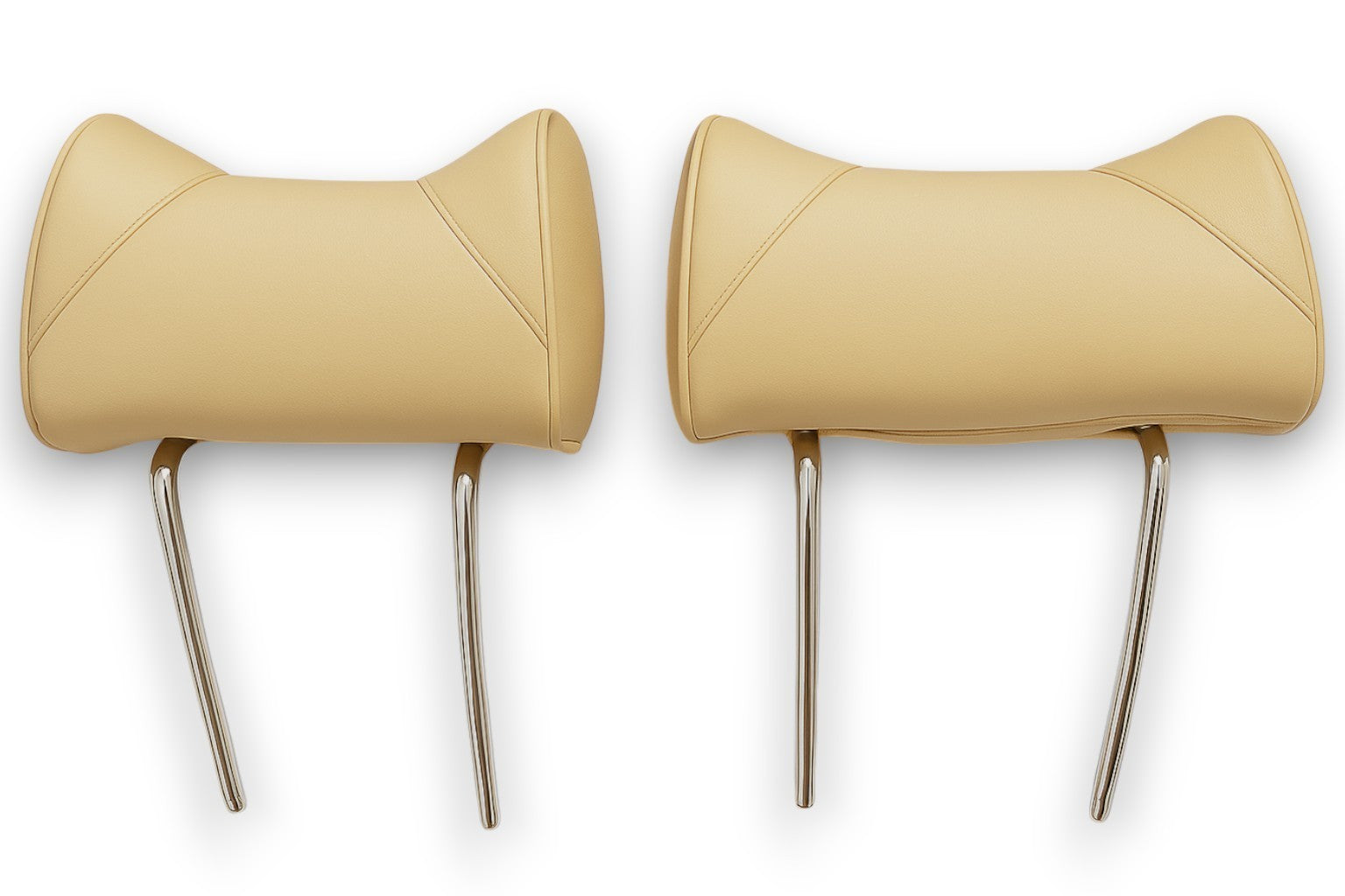Kopfstützen Hasenohr für Mercedes W123 W114 W115 W126 W107 etc. Beige Vorne
