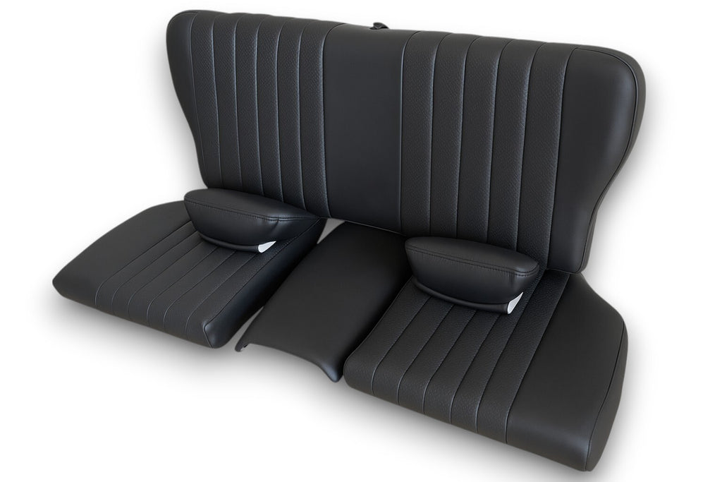 Rückbank Notsitz Kindersitz für Mercedes SL 107 klappbar originalgetreu Schwarz