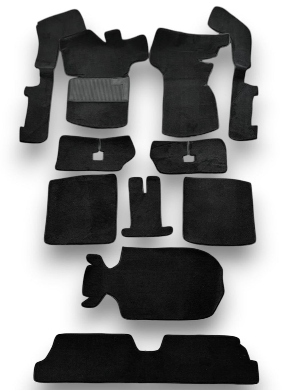 Teppichsatz Teppich für VW Golf 1 Cabrio 1979 - 2002 Gummi Absatzschoner Schwarz