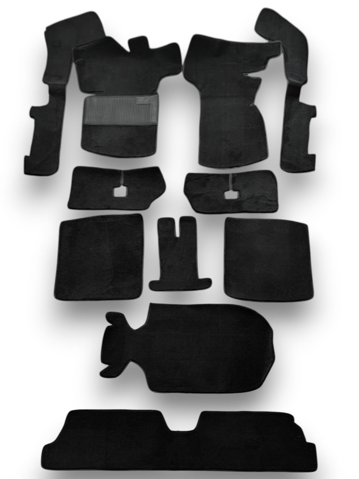 Teppichsatz Teppich für VW Golf 1 Cabrio 1979 - 2002 Gummi Absatzschoner Schwarz