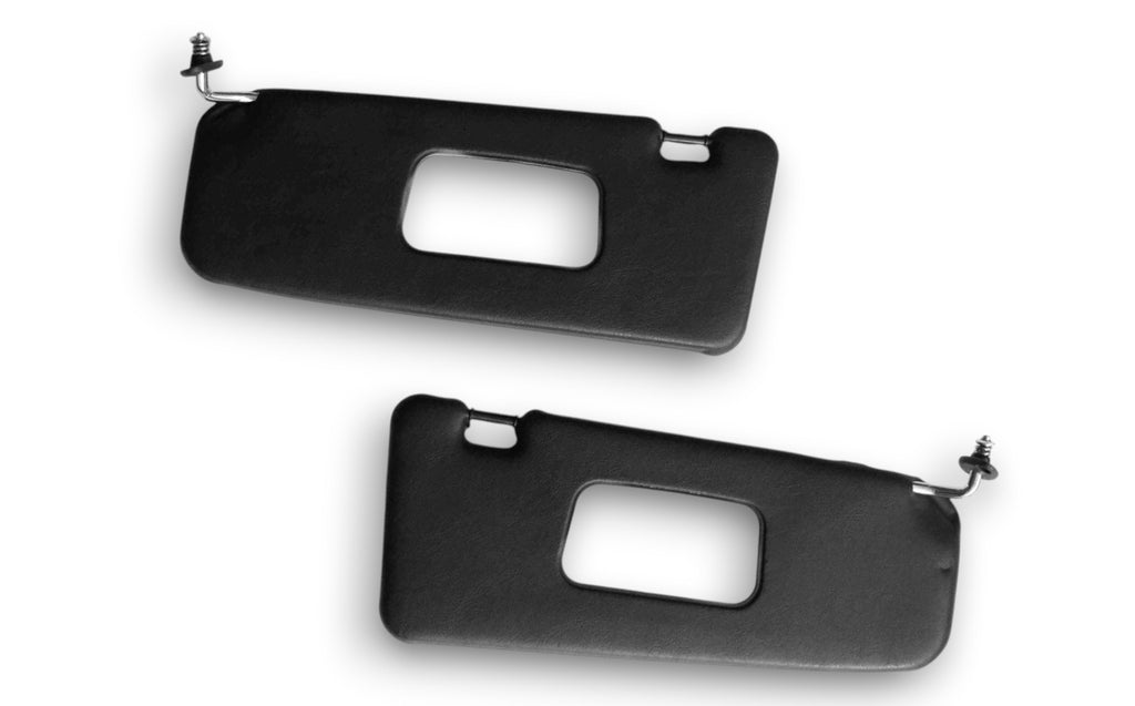 Sonnenblenden Set für BMW E30 3er Cabrio Limousine 1982-1992 Schwarz