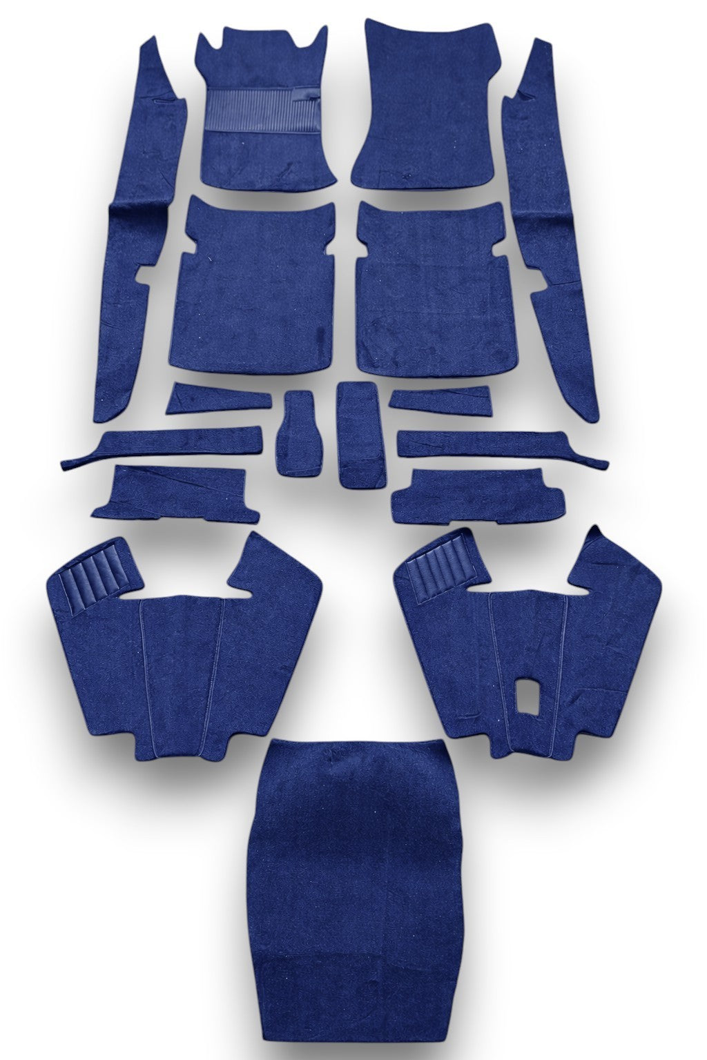 Teppichsatz Gummi für Mercedes W109 Automatik & Schalter 1965-1969 Blau