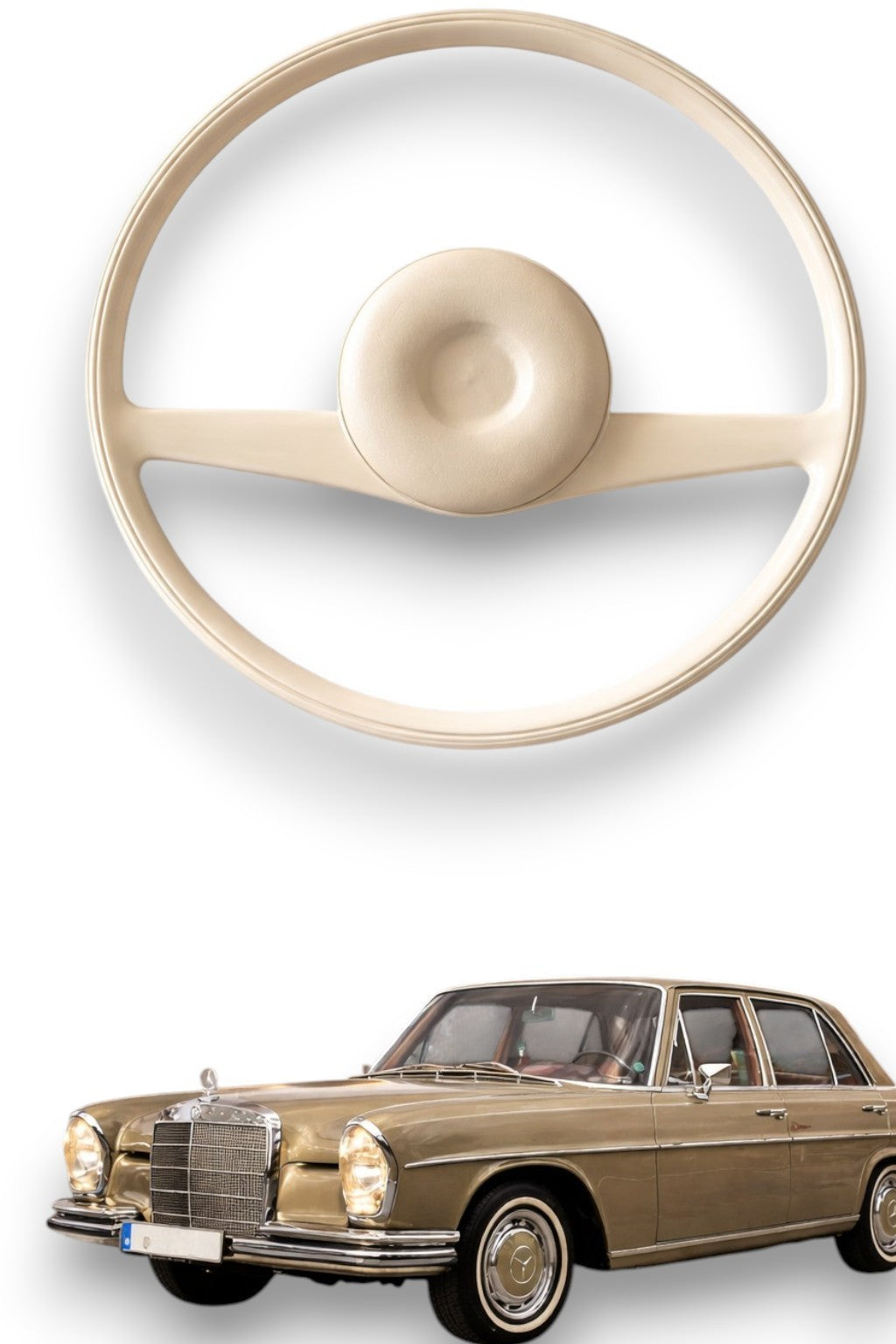 Mercedes Lenkrad W108 W109 W111 W112 W113 W114 W115 Pagode /8 – 280 SL Elfenbein