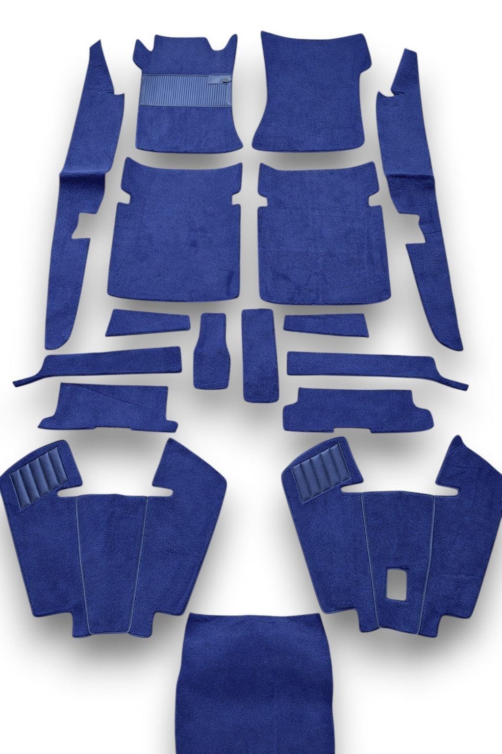 Teppichsatz Gummi für Mercedes W109 Automatik & Schalter 1965-1969 Blau
