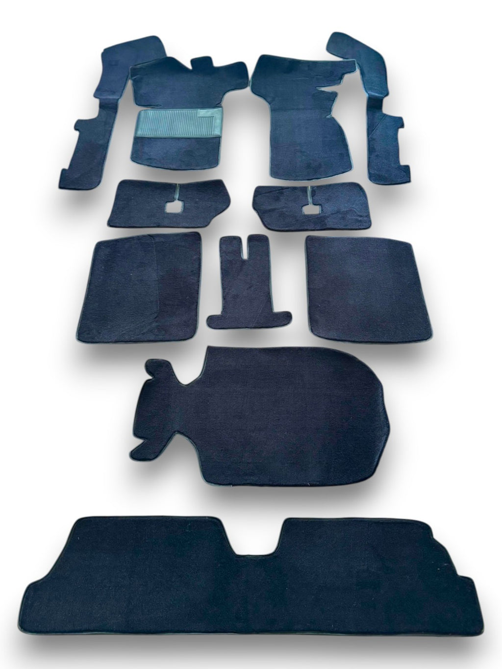 Teppichsatz Teppich für VW Golf 1 Cabrio 1979 - 2002 Gummi Absatzschoner Blau