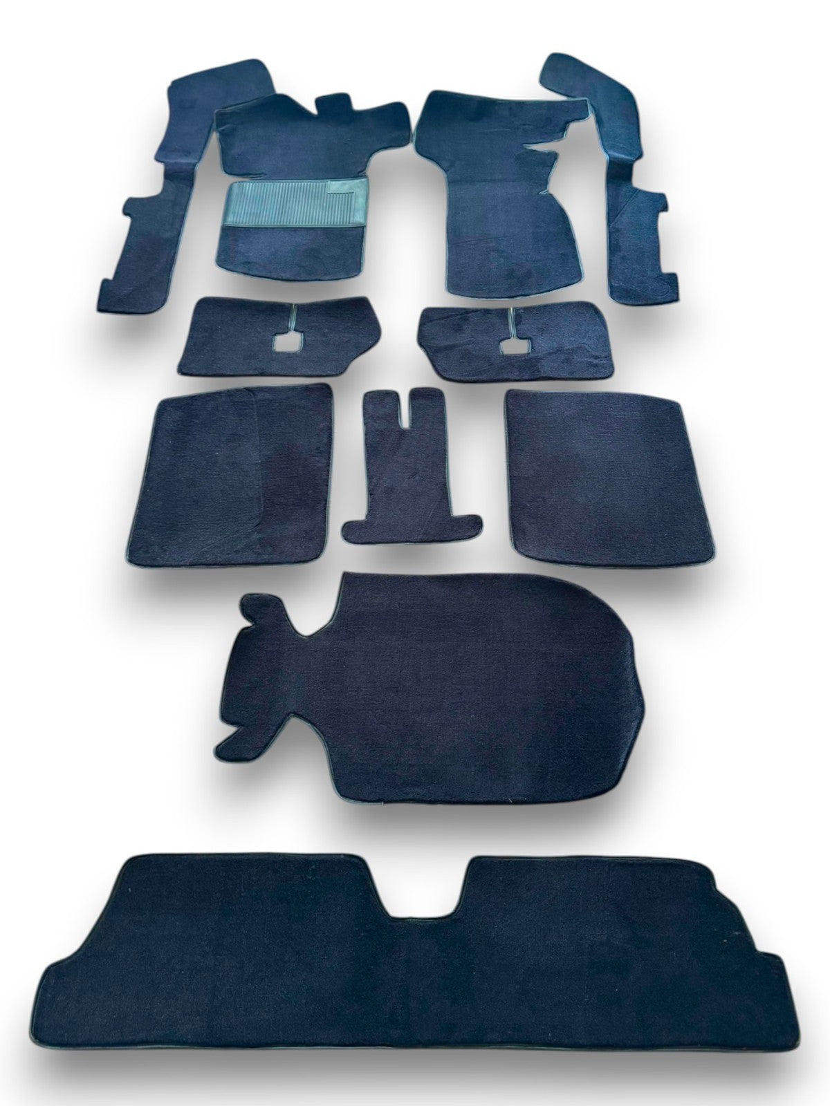 Teppichsatz Teppich für VW Golf 1 Cabrio 1979 - 2002 Gummi Absatzschoner Blau