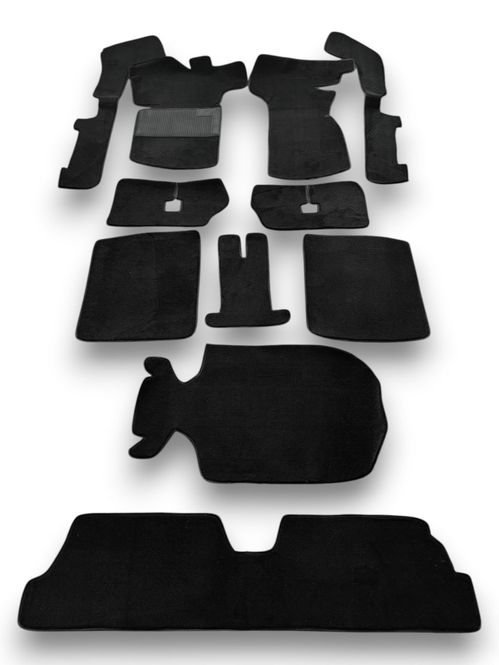 Teppichsatz Teppich für VW Golf 1 Cabrio 1979 - 2002 Gummi Absatzschoner Schwarz