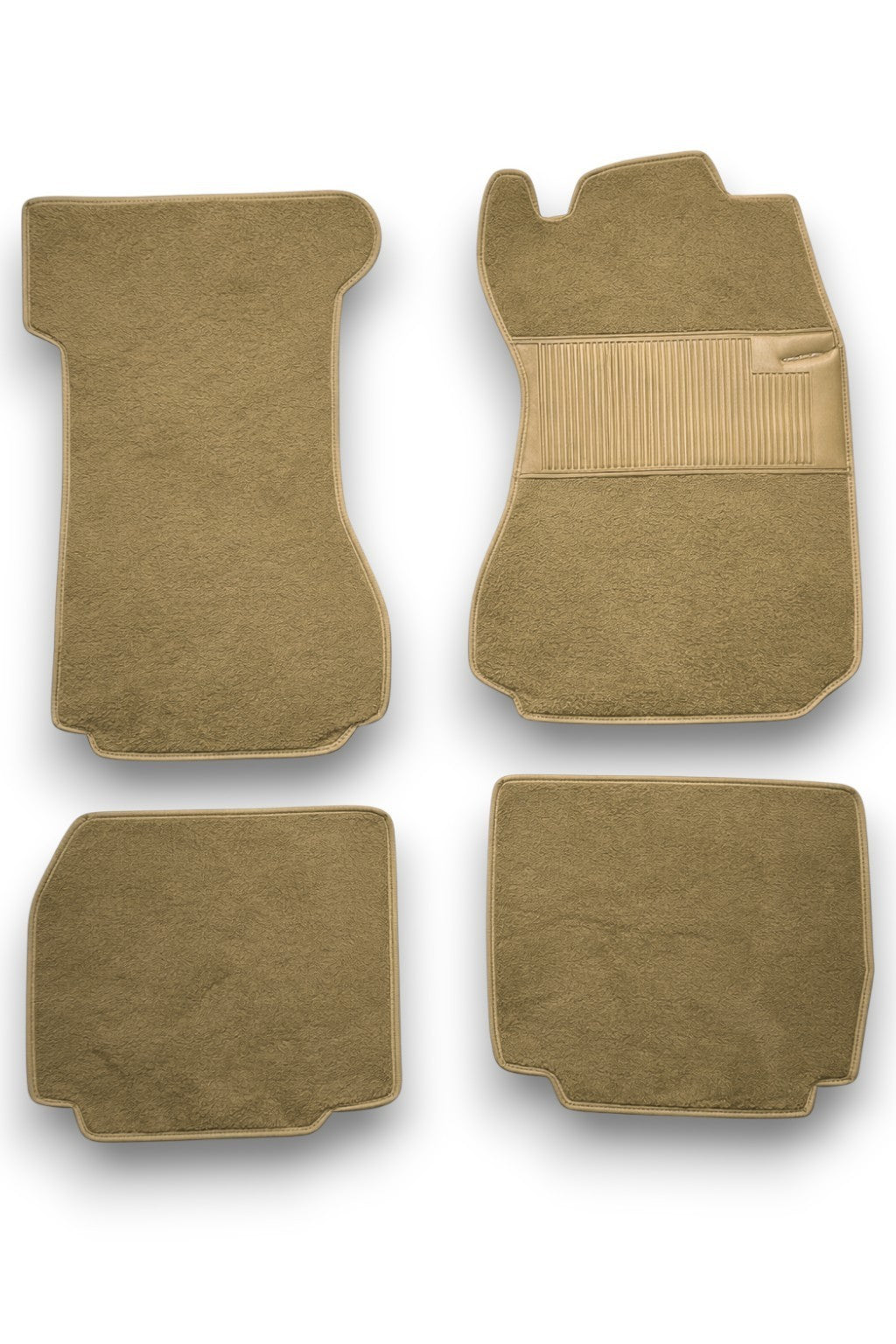 Teppichsatz Teppich für Mercedes W114 W115 Limousine Gummi Absatz Beige RHD