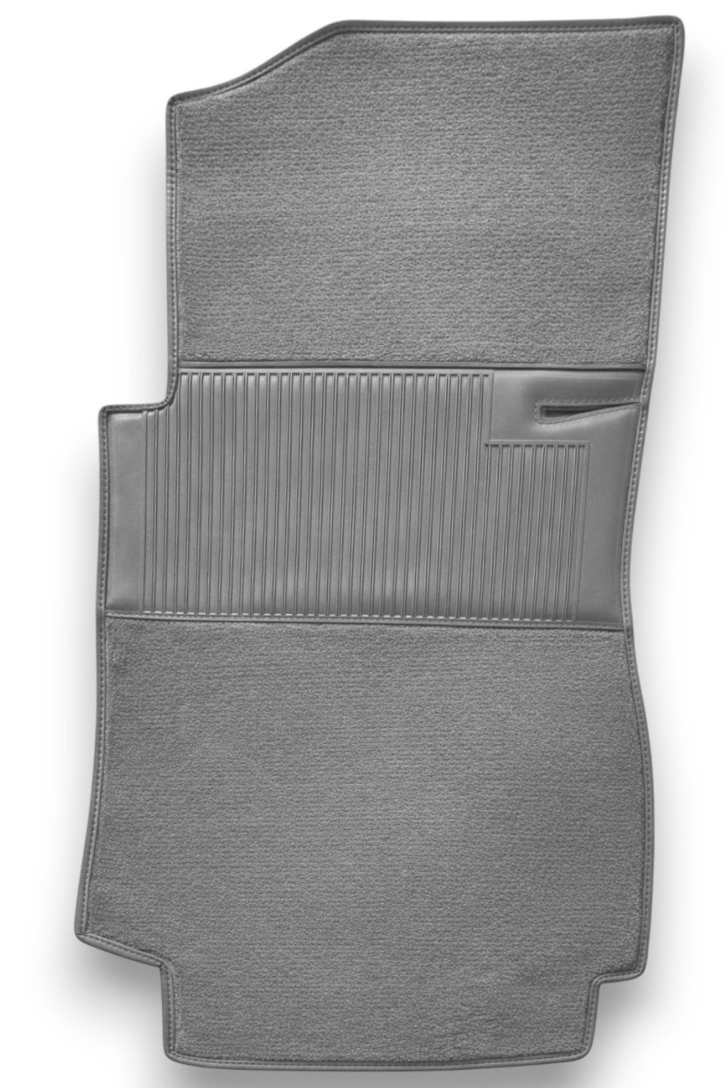 Teppichsatz Teppich für Mercedes W123 Coupe Gummi Absatzschoner Grau RHD