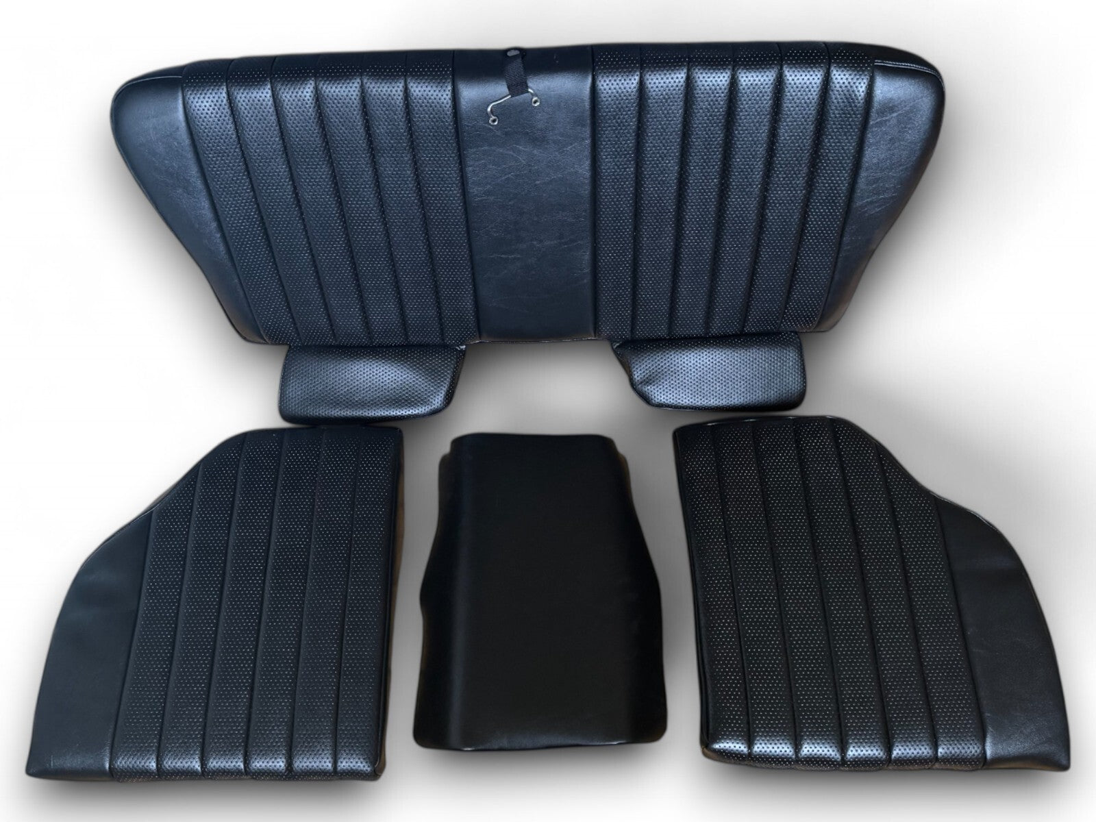 Rückbank Notsitz Kindersitz für Mercedes SL 107 klappbar originalgetreu Schwarz