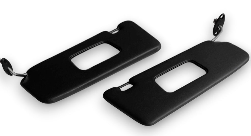 Sonnenblenden Set für BMW E30 3er Cabrio Limousine 1982-1992 Schwarz