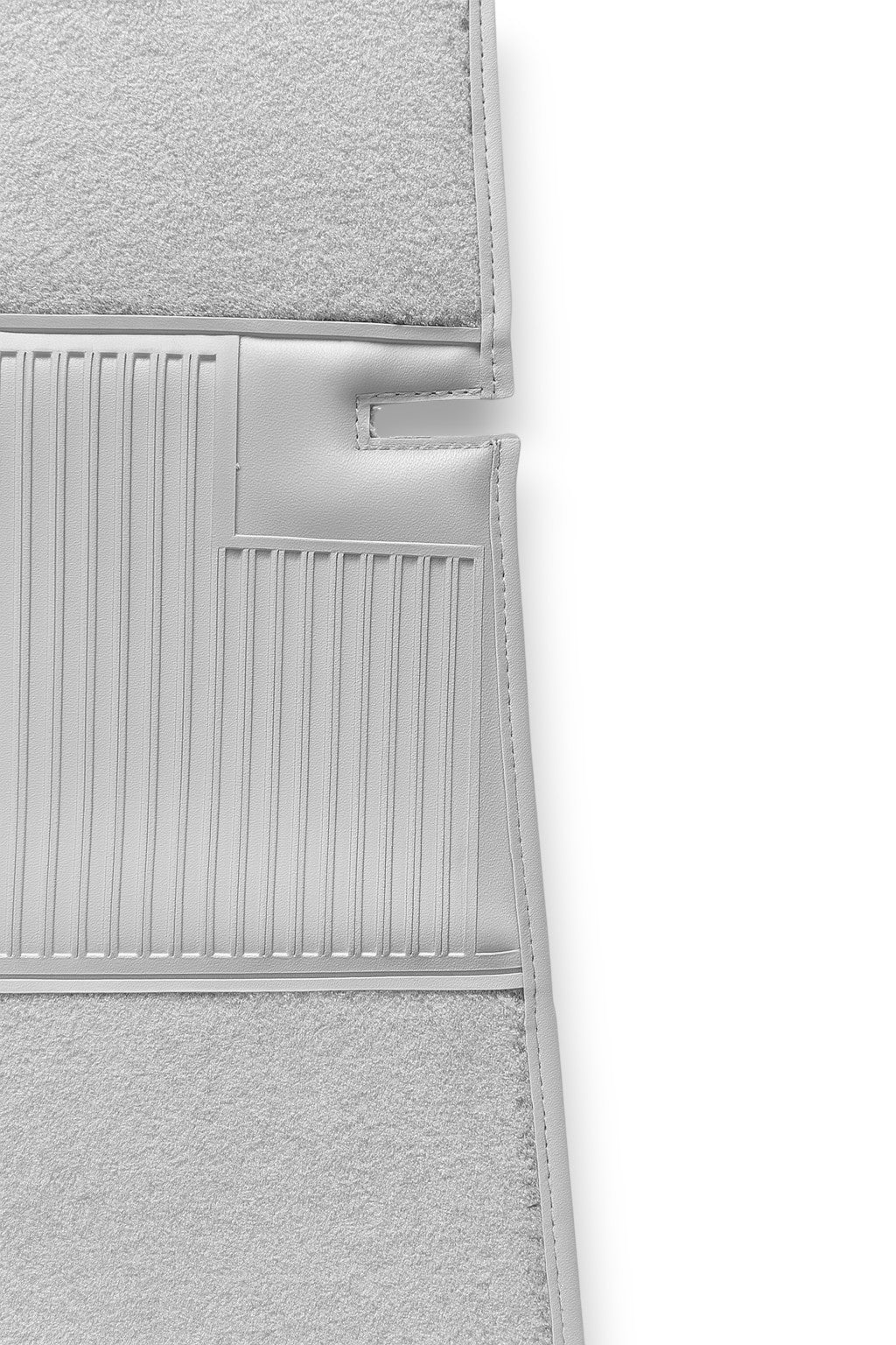 Teppichsatz Teppich für Mercedes SL107 R107/W107 Gummi Absatzschoner Grau RHD