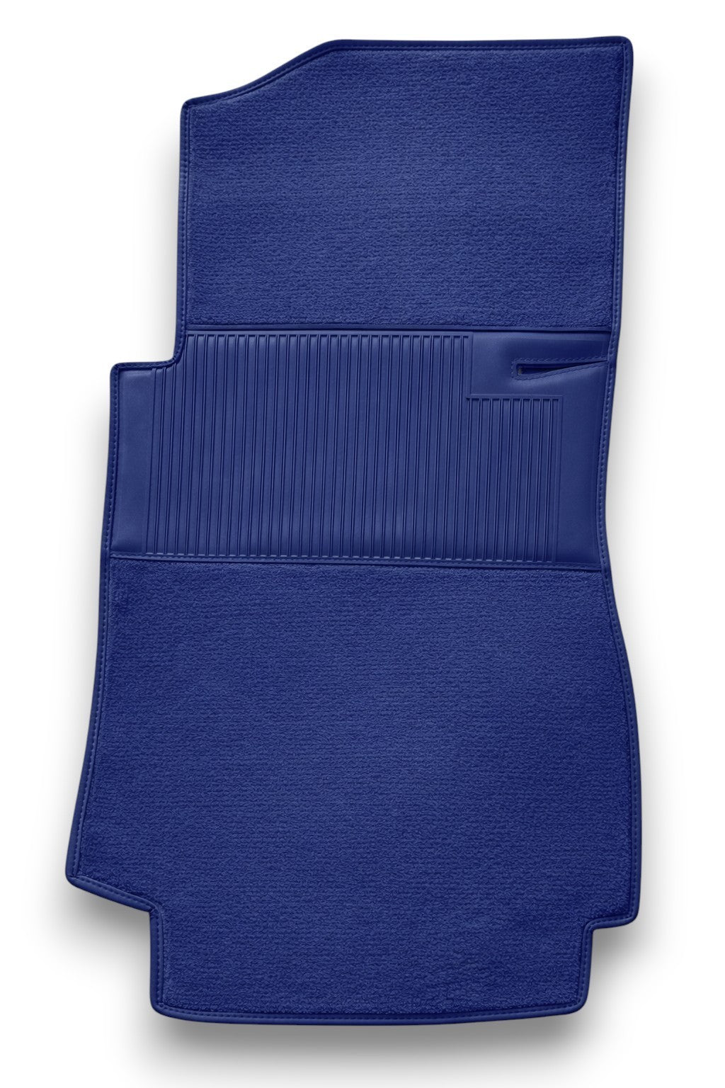 Teppichsatz Teppich für Mercedes W123 Coupe Gummi Absatzschoner Blau RHD