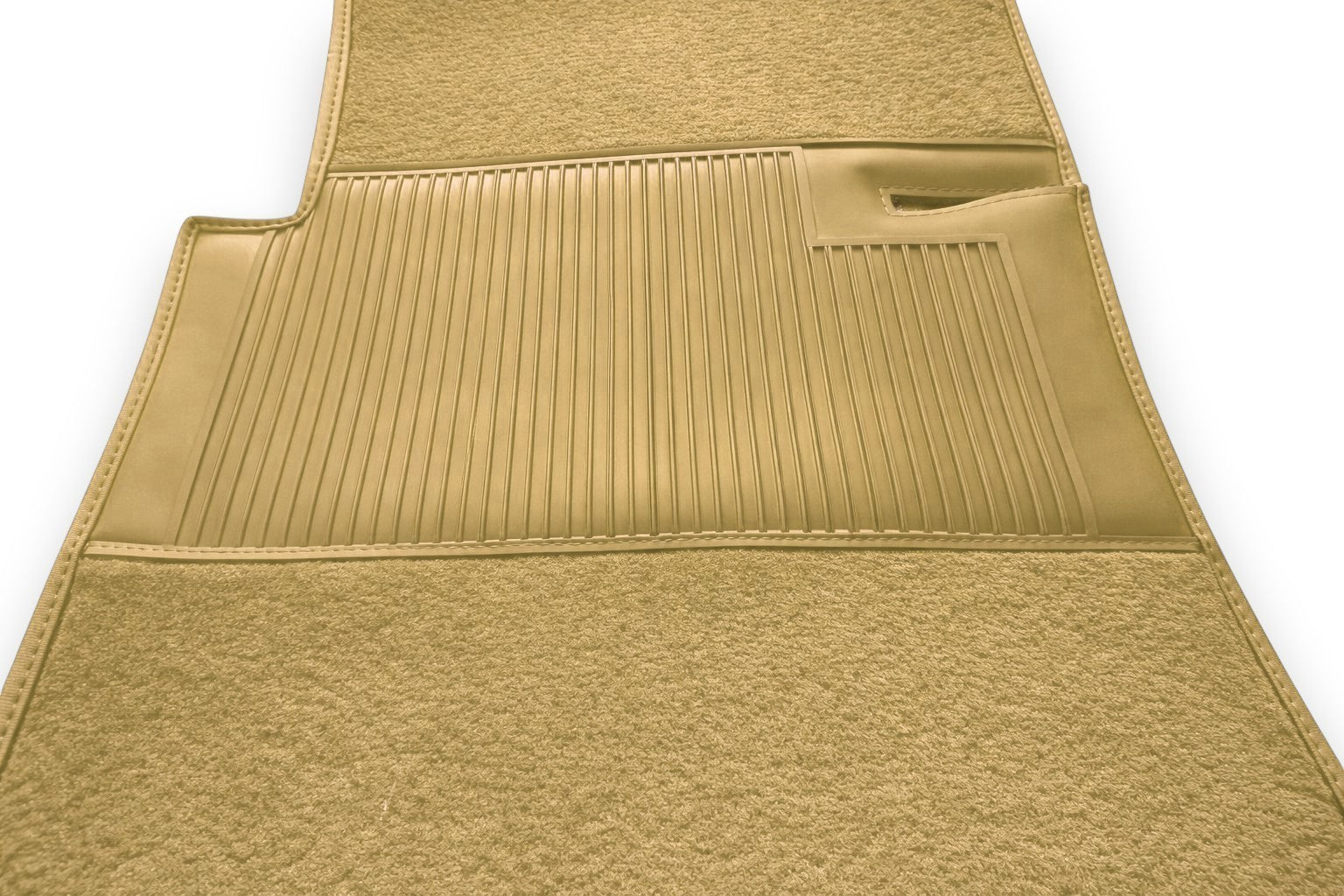 Teppichsatz Teppich für Mercedes W123 Coupe Gummi Absatzschoner Beige RHD