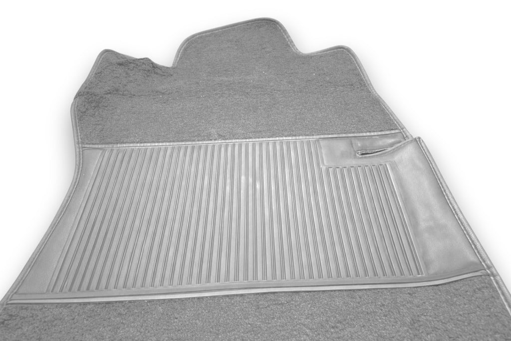 Teppichsatz Teppich für Mercedes W114 W115 Limousine Gummi Absatz Grau RHD
