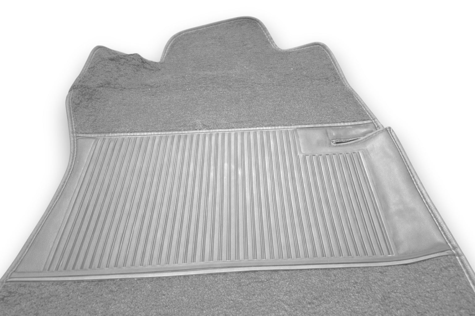 Teppichsatz Teppich für Mercedes W114 W115 Limousine Gummi Absatz Grau RHD