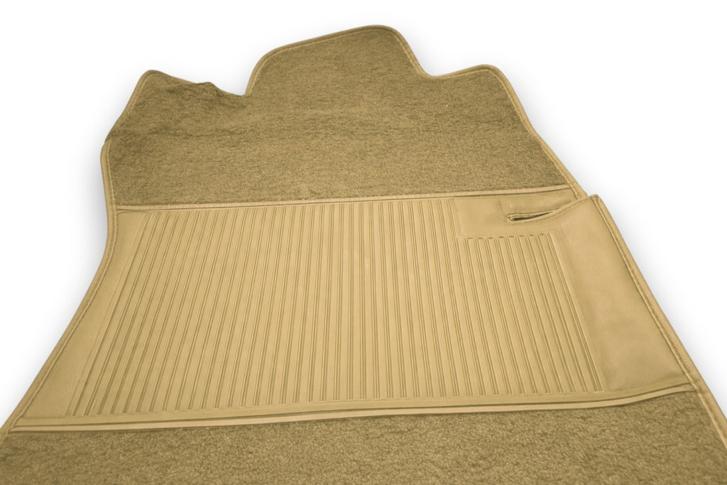Teppichsatz Teppich für Mercedes W114 W115 Limousine Gummi Absatz Beige RHD