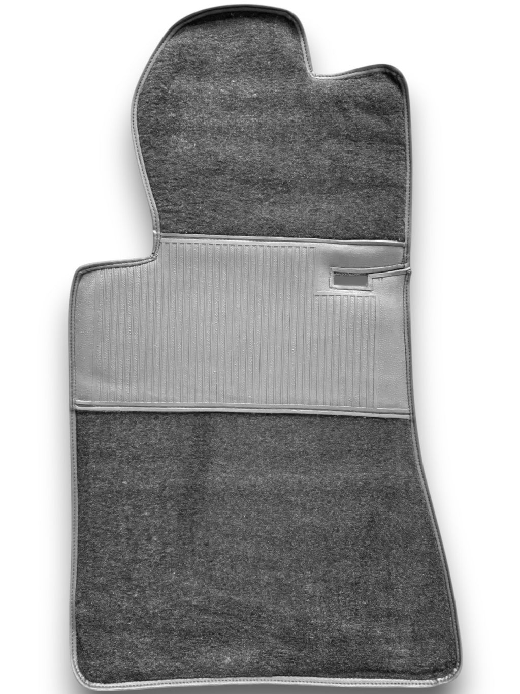 Teppichsatz Teppich für Mercedes SL107 R107/W107 Gummi Absatzschoner Grau
