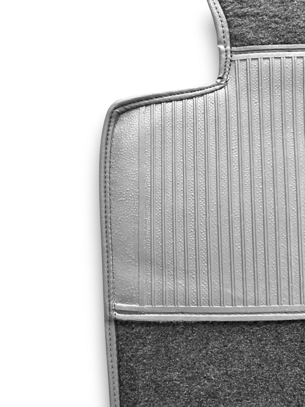 Teppichsatz Teppich für Mercedes SL107 R107/W107 Gummi Absatzschoner Grau